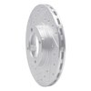 631-76103L Drilled/Slotted Brake Rotor [Silver], 1986-1989 Lexus/Toyota/Scion, Position: Front Left - image 2