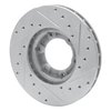 631-76105L Drilled/Slotted Brake Rotor [Silver], 1987-1988 Lexus/Toyota/Scion, Position: Front Left - image 4