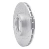 631-76105R Drilled/Slotted Brake Rotor [Silver], 1987-1988 Lexus/Toyota/Scion, Position: Front Right - image 2