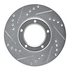 631-76106L Drilled/Slotted Brake Rotor [Silver], 1989-2008 Lexus/Toyota/Scion, Position: Front Left - image 1