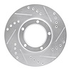 631-76106R Drilled/Slotted Brake Rotor [Silver], 1989-2008 Lexus/Toyota/Scion, Position: Front Right - image 1