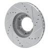 631-76107L Drilled/Slotted Brake Rotor [Silver], 1989-1993 Lexus/Toyota/Scion, Position: Front Left - image 4