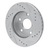 631-76108L Drilled/Slotted Brake Rotor [Silver], 1991-1994 Lexus/Toyota/Scion, Position: Front Left - image 4