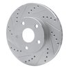 631-76109L Drilled/Slotted Brake Rotor [Silver], 1991-1997 Lexus/Toyota/Scion, Position: Front Left - image 2