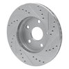 631-76109L Drilled/Slotted Brake Rotor [Silver], 1991-1997 Lexus/Toyota/Scion, Position: Front Left - image 4