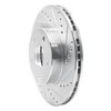 631-76109R Drilled/Slotted Brake Rotor [Silver], 1991-1997 Lexus/Toyota/Scion, Position: Front Right - image 2