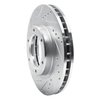 631-76110L Drilled/Slotted Brake Rotor [Silver], 1990-1992 Lexus/Toyota/Scion, Position: Front Left - image 2