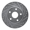 631-76111R Drilled/Slotted Brake Rotor [Silver], 1991-1996 Lexus/Toyota/Scion, Position: Front Right - image 1