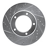 631-76112L Drilled/Slotted Brake Rotor [Silver], 1998-2007 Lexus/Toyota/Scion, Position: Front Left - image 1