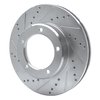 631-76112L Drilled/Slotted Brake Rotor [Silver], 1998-2007 Lexus/Toyota/Scion, Position: Front Left - image 2