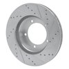 631-76112L Drilled/Slotted Brake Rotor [Silver], 1998-2007 Lexus/Toyota/Scion, Position: Front Left - image 4