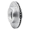 631-76112R Drilled/Slotted Brake Rotor [Silver], 1998-2007 Lexus/Toyota/Scion, Position: Front Right - image 2
