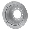 631-76113L Drilled/Slotted Brake Rotor [Silver], 1998-2007 Lexus/Toyota/Scion, Position: Rear Left - image 4