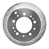 631-76113R Drilled/Slotted Brake Rotor [Silver], 1998-2007 Lexus/Toyota/Scion, Position: Rear Right - image 1