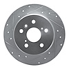 631-76114L Drilled/Slotted Brake Rotor [Silver], 1999-2003 Lexus/Toyota/Scion, Position: Rear Left - image 1