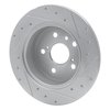 631-76114L Drilled/Slotted Brake Rotor [Silver], 1999-2003 Lexus/Toyota/Scion, Position: Rear Left - image 4