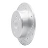 631-76114R Drilled/Slotted Brake Rotor [Silver], 1999-2003 Lexus/Toyota/Scion, Position: Rear Right - image 2