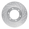 631-76115R Drilled/Slotted Brake Rotor [Silver], 1991-1998 Lexus/Toyota/Scion, Position: Front Right - image 1