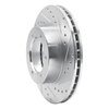 631-76115R Drilled/Slotted Brake Rotor [Silver], 1991-1998 Lexus/Toyota/Scion, Position: Front Right - image 2