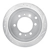 631-76117R Drilled/Slotted Brake Rotor [Silver], 1993-1997 Lexus/Toyota/Scion, Position: Rear Right - image 1