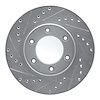 631-76118L Drilled/Slotted Brake Rotor [Silver], 1993-1998 Lexus/Toyota/Scion, Position: Front Left - image 1