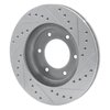 631-76118L Drilled/Slotted Brake Rotor [Silver], 1993-1998 Lexus/Toyota/Scion, Position: Front Left - image 4