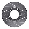 631-76120R Drilled/Slotted Brake Rotor [Silver], 1995-2004 Lexus/Toyota/Scion, Position: Front Right - image 1
