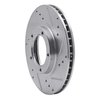 631-76120R Drilled/Slotted Brake Rotor [Silver], 1995-2004 Lexus/Toyota/Scion, Position: Front Right - image 2