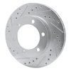 631-76121L Drilled/Slotted Brake Rotor [Silver], 1995-2004 Lexus/Toyota/Scion, Position: Front Left - image 2