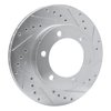 631-76121R Drilled/Slotted Brake Rotor [Silver], 1995-2004 Lexus/Toyota/Scion, Position: Front Right - image 2