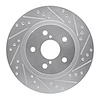 631-76122R Drilled/Slotted Brake Rotor [Silver], 1996-2003 Lexus/Toyota/Scion, Position: Front Right - image 1