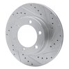 631-76123R Drilled/Slotted Brake Rotor [Silver], 1995-2004 Lexus/Toyota/Scion, Position: Front Right - image 2