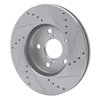 631-76125L Drilled/Slotted Brake Rotor [Silver], 2001-2005 Lexus/Toyota/Scion, Position: Front Left - image 4