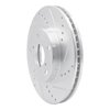 631-76125R Drilled/Slotted Brake Rotor [Silver], 2001-2005 Lexus/Toyota/Scion, Position: Front Right - image 2