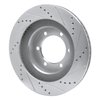 631-76126L Drilled/Slotted Brake Rotor [Silver], 2003-2009 Lexus/Toyota/Scion, Position: Front Left - image 4