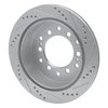631-76127L Drilled/Slotted Brake Rotor [Silver], 2001-2009 Lexus/Toyota/Scion, Position: Rear Left - image 4