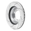 631-76128R Drilled/Slotted Brake Rotor [Silver], Fits Select Lexus/Toyota/Scion, Position: Front Right - image 4