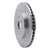 631-76129R Drilled/Slotted Brake Rotor [Silver], 2004-2009 Lexus/Toyota/Scion, Position: Front Right - image 2