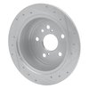 631-76130L Drilled/Slotted Brake Rotor [Silver], 2004-2009 Lexus/Toyota/Scion, Position: Rear Left - image 4