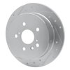 631-76131L Drilled/Slotted Brake Rotor [Silver], 2004-2010 Lexus/Toyota/Scion, Position: Rear Left - image 2