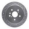 631-76131R Drilled/Slotted Brake Rotor [Silver], 2004-2010 Lexus/Toyota/Scion, Position: Rear Right - image 1