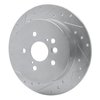 631-76132L Drilled/Slotted Brake Rotor [Silver], 2004-2005 Lexus/Toyota/Scion, Position: Rear Left - image 2