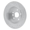 631-76132L Drilled/Slotted Brake Rotor [Silver], 2004-2005 Lexus/Toyota/Scion, Position: Rear Left - image 4