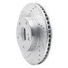 631-76133L Drilled/Slotted Brake Rotor [Silver], 2005-2015 Lexus/Toyota/Scion, Position: Front Left - image 2