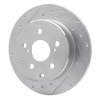 631-76134L Drilled/Slotted Brake Rotor [Silver], 2006-2018 Lexus/Toyota/Scion, Position: Rear Left - image 2