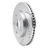 631-76135L Drilled/Slotted Brake Rotor [Silver], 2006-2018 Multiple Makes/Models, Position: Front Left - image 2