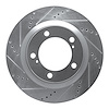 631-76136L Drilled/Slotted Brake Rotor [Silver], Fits Select Lexus/Toyota/Scion, Position: Front Left - image 1