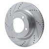 631-76136L Drilled/Slotted Brake Rotor [Silver], Fits Select Lexus/Toyota/Scion, Position: Front Left - image 2