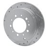 631-76137L Drilled/Slotted Brake Rotor [Silver], Fits Select Lexus/Toyota/Scion, Position: Rear Left - image 2