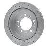 631-76137L Drilled/Slotted Brake Rotor [Silver], Fits Select Lexus/Toyota/Scion, Position: Rear Left - image 4